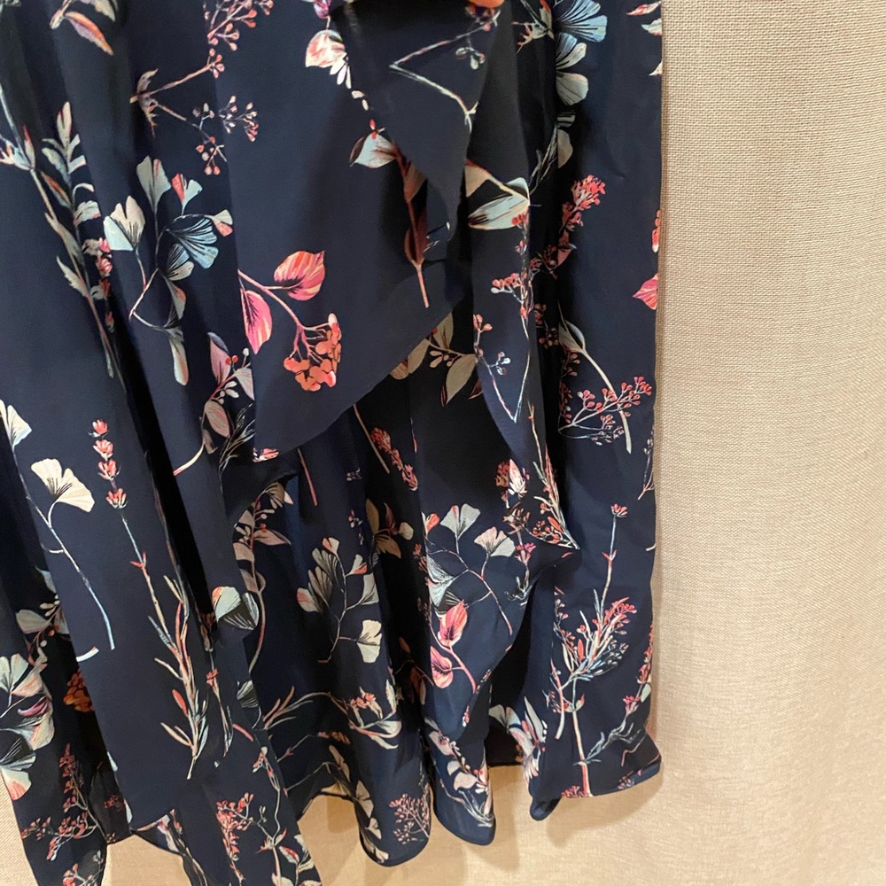 NWT Banana Republic Floral Ruffle High-Low Dress - Picture 4 of 4